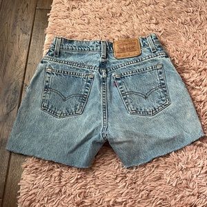 vintage levi’s 550 denim shorts